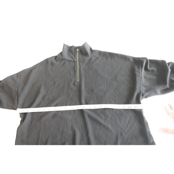 B.P. Black ZIp Cropped Long sleeve top - Picture 5 of 9